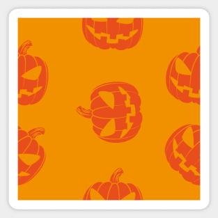 halloween scary evil pumpkin funny pumpkin head Sticker